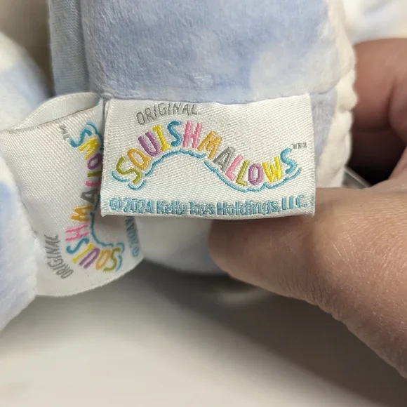 NWT Squishmallows Aqua Owl Mini Backpack & Blue Fox/Wolf Slippers Bundle - Picture 10 of 13